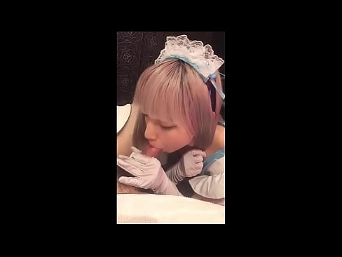 ❤️ 日本のアイドル「まゆか」、フレンチメイドのコスプレ、その1、ローションでフェラチオ、自慰行為 ❌ ファッキングビデオ ❌️❤